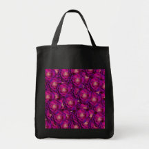 Purple roses canvas bag