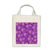 Purple roses canvas bags