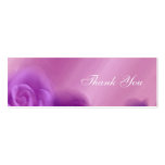 Purple Roses Thank You Wedding Card business cards