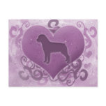 Purple Rottweiler Valentine postcards