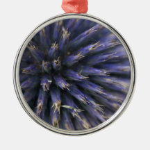 Purple Scottish Thistle Christmas Ornament