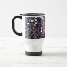 Purple Sequins & Beads Mug