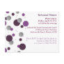 Purple & Silver Dot Rehearsal Dinner Post Card