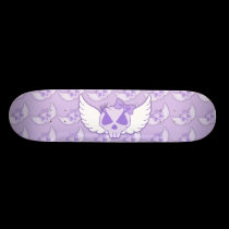 Purple Skull With Wings Skateboard skateboards