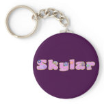 Purple Skylar Keychain