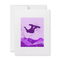 Purple Snowboard Logo