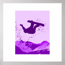 Purple Snowboard Logo