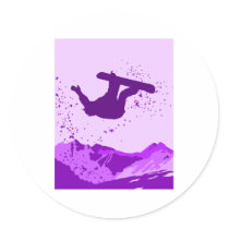 Purple Snowboard Logo