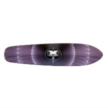Purple Space Skate Deck