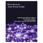 Purple Sparkling Stars Flyer