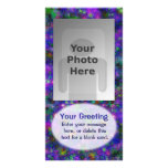 Purple Spatter Dot Vertical PhotoCard Template