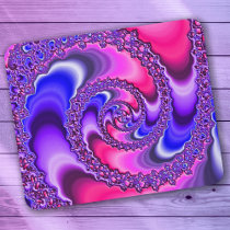 Purple Spiral mousepads
