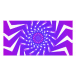 Purple Spiral Pattern: Vector Art: photo cards