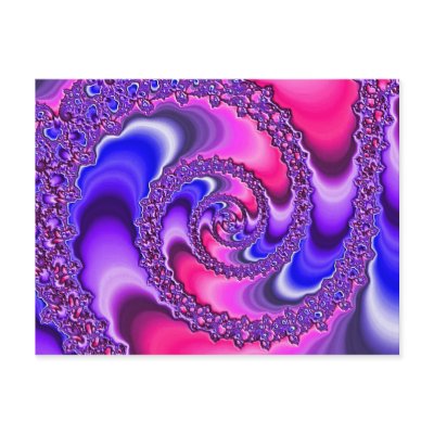 Purple Spiral Postcards by annaleeblysse