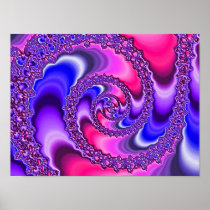 Purple Spiral Posters