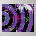 Purple Splatter Print