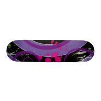 Purple Splatter Skate Deck