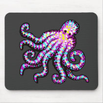 Purple Spotted Octopus Mousemats