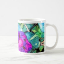 Purple Springtime Flowers CricketDiane Mugs