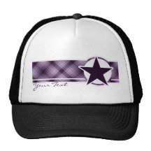 Purple Star Mesh Hats