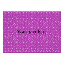 Purple star pattern custom invite