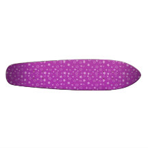 Purple star pattern skate board