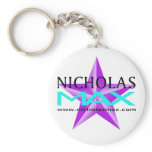 Purple Star Power Keychain