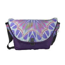 Purple Star Rickshaw Messenger Bag
