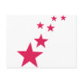 purple stars postcard