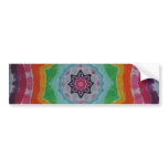 Purple Stars Tie Dye Sticker Bumper Sticker