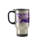 Purple Statuary Bird Travel Coffee Mug