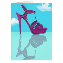 Purple Stilt Stiletto Reflection Cards
