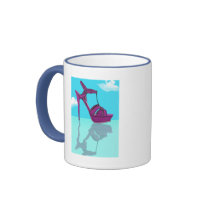 Purple Stilt Stiletto Reflection Mugs