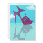 Purple Stilt Stilettos Reflection invitations