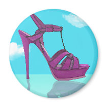 Purple Stilt Stilettos Reflection