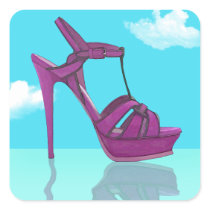 Purple Stilt Stilettos Reflection
