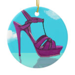 Purple Stilt Stilettos Reflections ornaments
