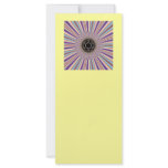 Purple Striped Sunburst Fractal rack cards