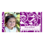 Purple Stylish Photo Card