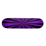 Purple Sunburst Skate Deck
