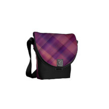 Purple sunset colours messenger bag