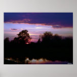 Purple Sunset Poster posters