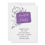 Purple Sweet 16 Birthday Party Invitation