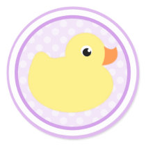 Purple Sweet Baby Duck Stickers