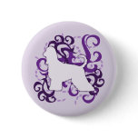 Purple Swirl Afghan Hound buttons