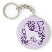 Purple Swirl Afghan Hound