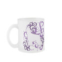 Purple Swirl Afghan Hound mugs