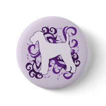 Purple Swirl Airedale Terrier