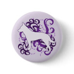 Purple Swirl Australian Cattle Dog buttons