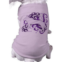 Purple Swirl Australian Cattle Dog Doggie Tee Shirt